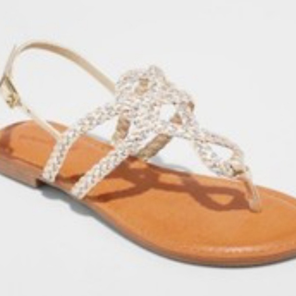 Women's Silver & Gold Sandals (NEW) - Picture 2 of 7